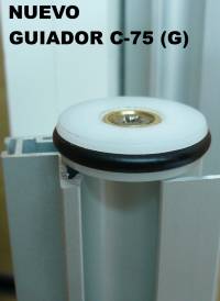 GUIADOR ESPECIAL PARA LOS PERFILES DE TIRADOR C-323-T Y C- 313, AMBOS PARA PANELES DE 10 mm GUIADOR ESPECIAL PARA LOS PERFILES DE TIRADOR C-323-T Y C- 313, AMBOS PARA PANELES DE 10 mm