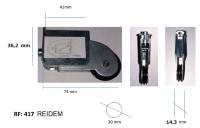 RF: 417 ESPECIAL PARA INTRODUCIR EN EL PERFIL HORIZONTAL DE LA PUERTA DE ARMARIO O CERRAMIENTO EXTERIOR RF: 417 ESPECIAL PARA INTRODUCIR EN EL PERFIL HORIZONTAL DE LA PUERTA DE ARMARIO O CERRAMIENTO EXTERIOR